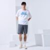 Quần short denim thường ngày thoải mái cotton nguyên chất (xanh nguyên bản) - nam