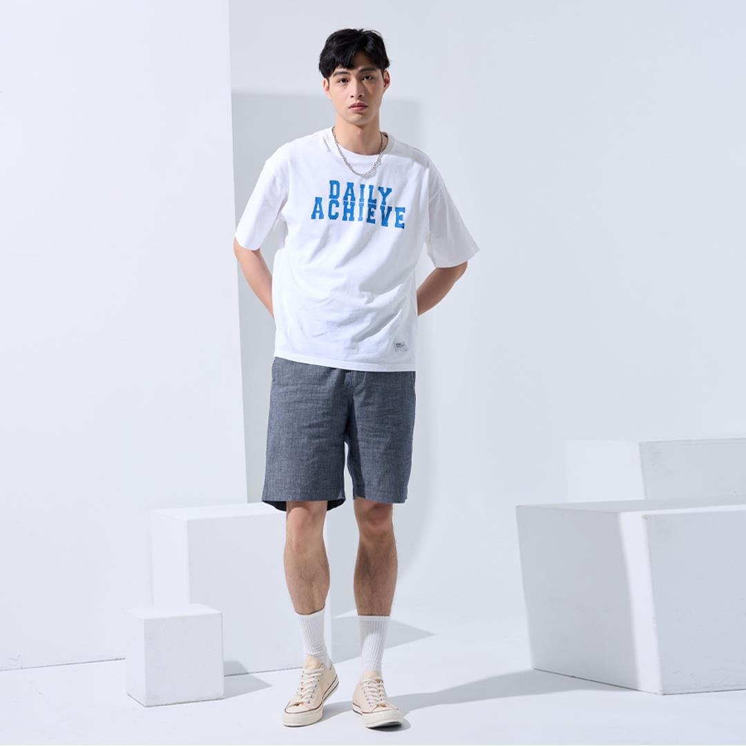 Quần short denim thường ngày thoải mái cotton nguyên chất (xanh nguyên bản) - nam Quần short denim thường ngày thoải mái cotton nguyên chất (xanh nguyên bản) - nam