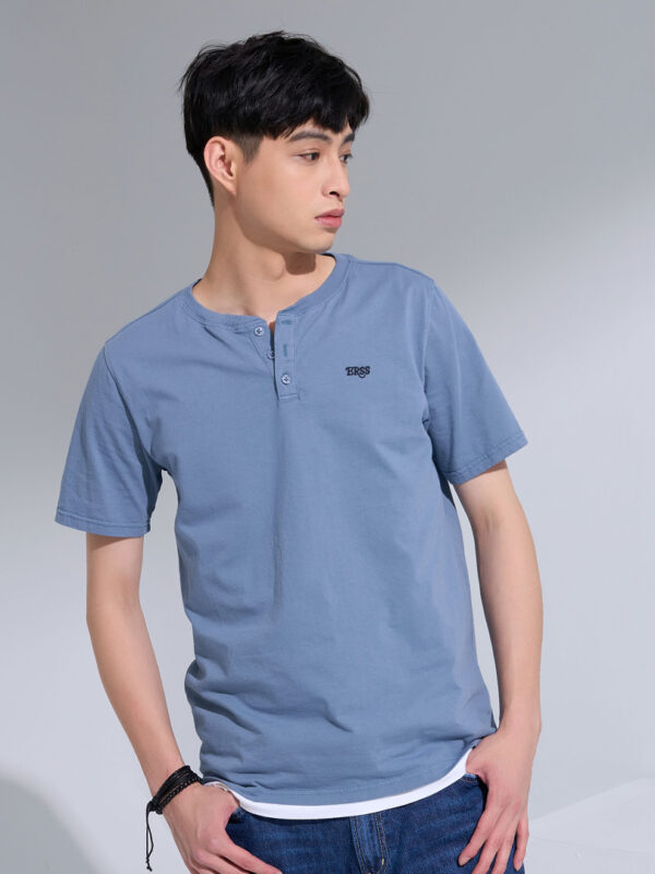 Áo phông cổ Henley cổ điển nam